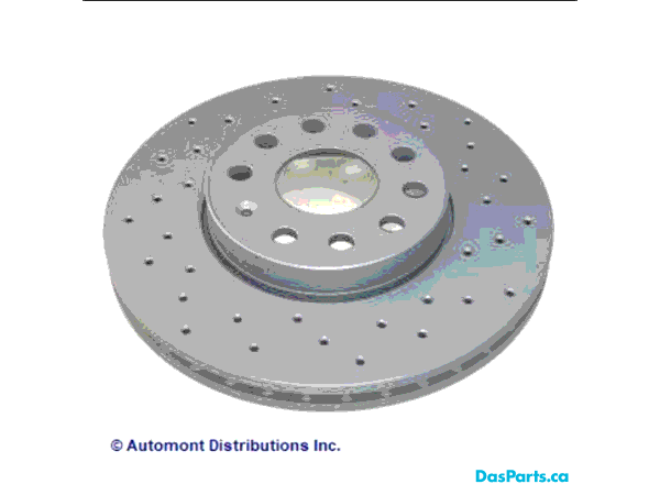Cross Drilled 312mm Front Rotors - 5Q0 615 301 F